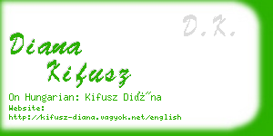 diana kifusz business card